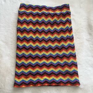 Target Pride Mini Skirt Knit Chevron Rainbow XS